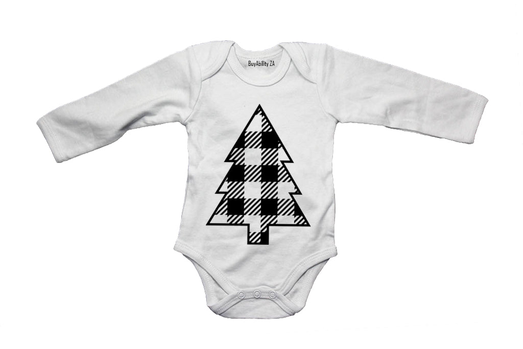 Plaid Christmas Tree - Baby Grow