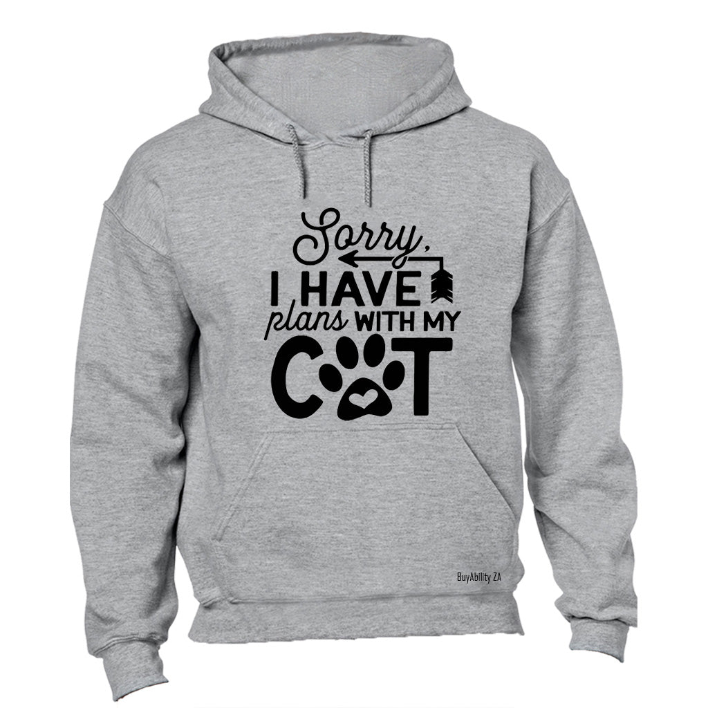 Plans With My Cat - Hoodie - BuyAbility South Africa
