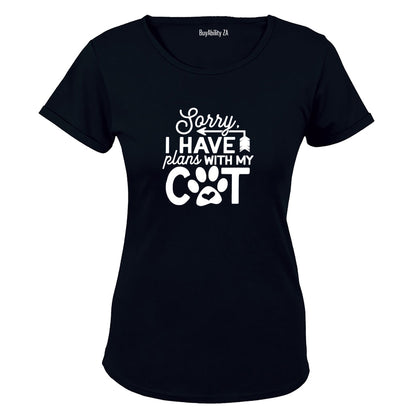 Plans With My Cat - Ladies - T-Shirt - BuyAbility South Africa