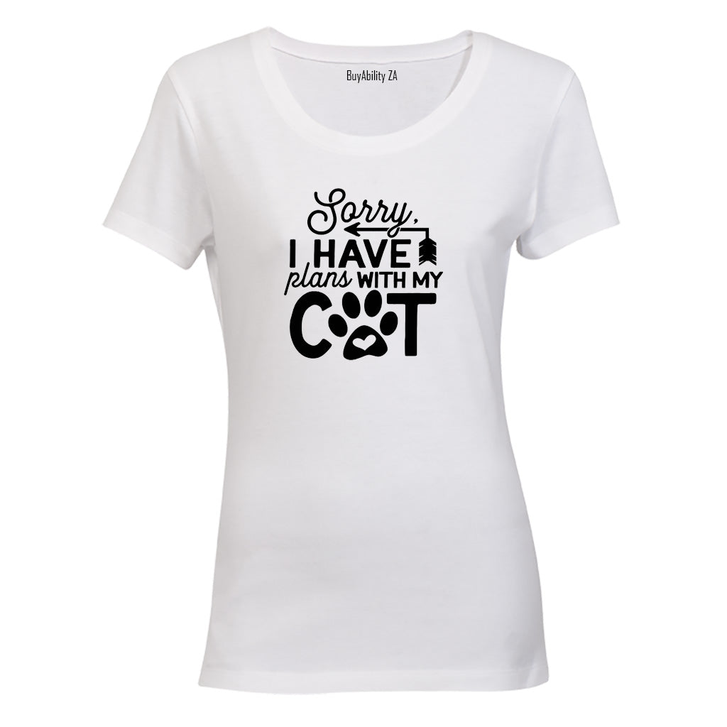 Plans With My Cat - Ladies - T-Shirt - BuyAbility South Africa