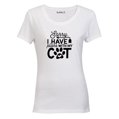 Plans With My Cat - Ladies - T-Shirt - BuyAbility South Africa