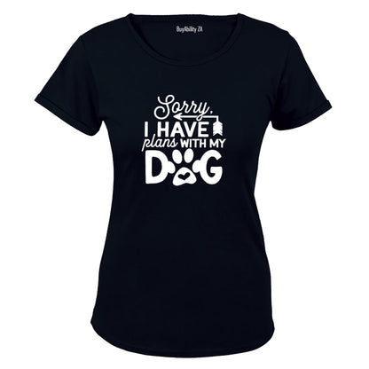 Plans With My Dog - Ladies - T-Shirt - BuyAbility South Africa