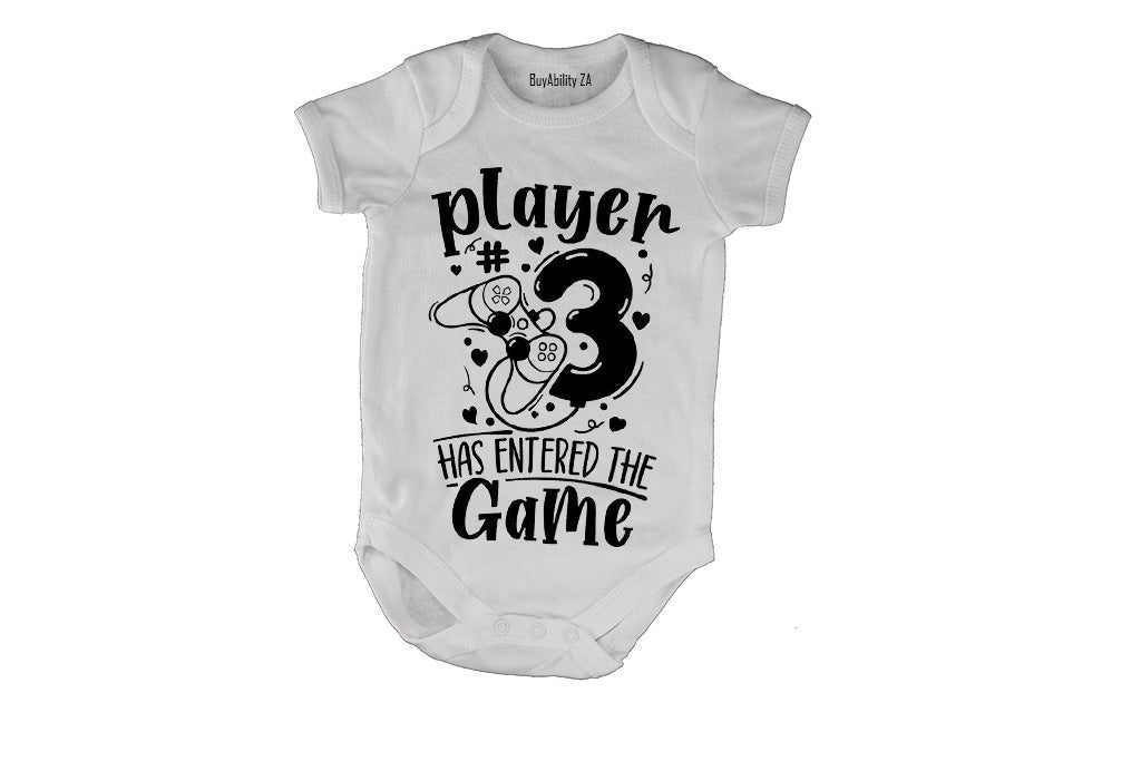 Player 3 Has Entered - Baby Grow - BuyAbility South Africa