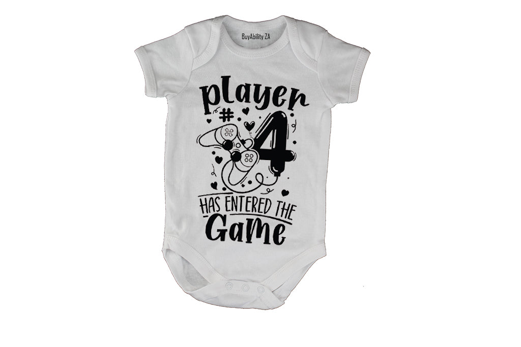 Player 4 Has Entered The Game - Baby Grow - BuyAbility South Africa