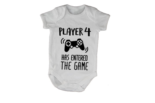 Player 4 Has Entered - Baby Grow - BuyAbility South Africa