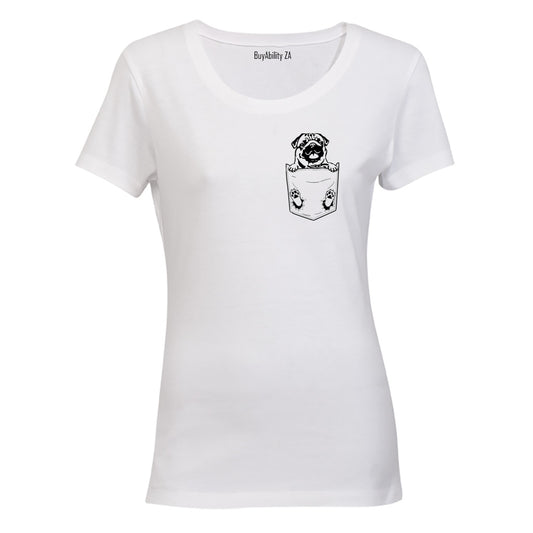 Pocket Pug - Ladies - T-Shirt - BuyAbility South Africa