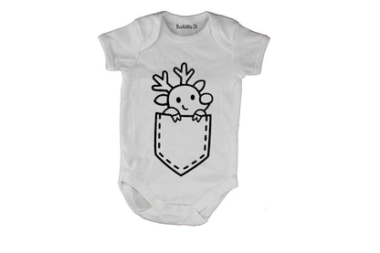 Pocket Reindeer - Christmas - Baby Grow