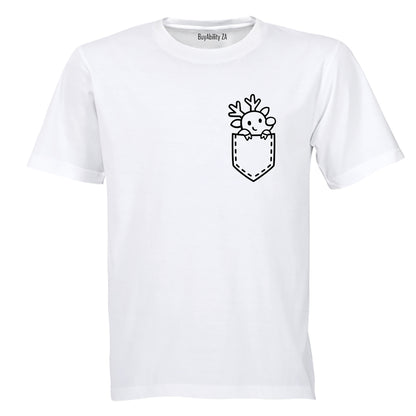 Pocket Reindeer - Christmas - Adults - T-Shirt