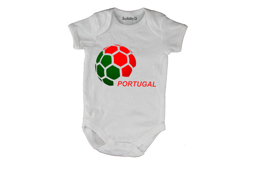 Portugal - Soccer Ball - Baby Grow