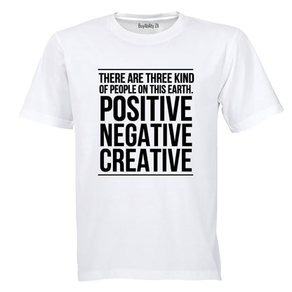 Positive. Negative. Creative - Adults - T-Shirt