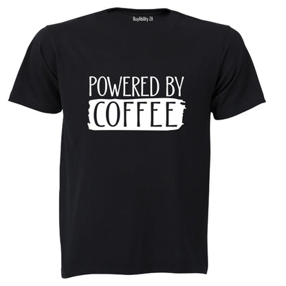 Powered By COFFEE - Adults - T-Shirt