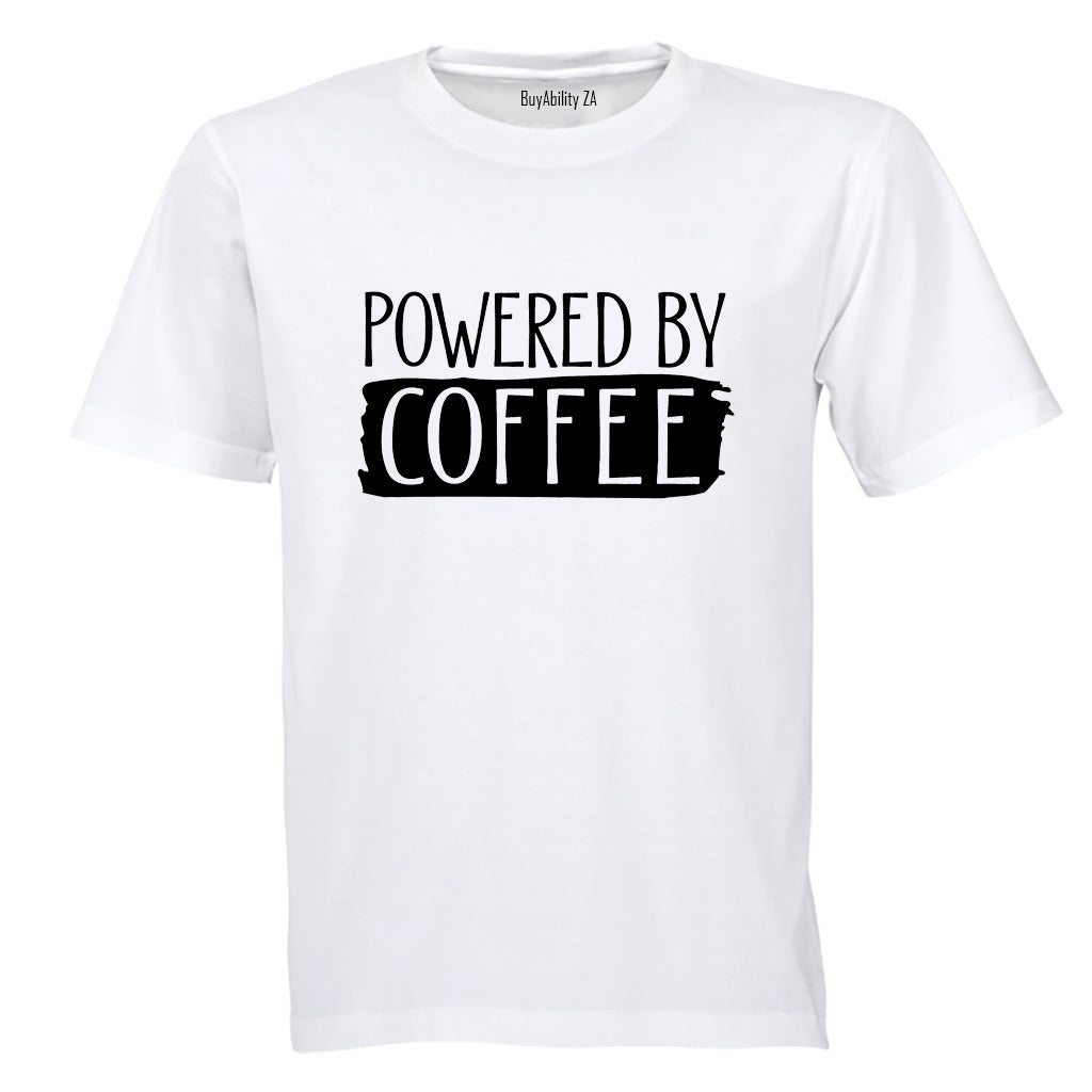 Powered By COFFEE - Adults - T-Shirt