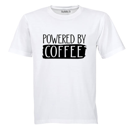 Powered By COFFEE - Adults - T-Shirt