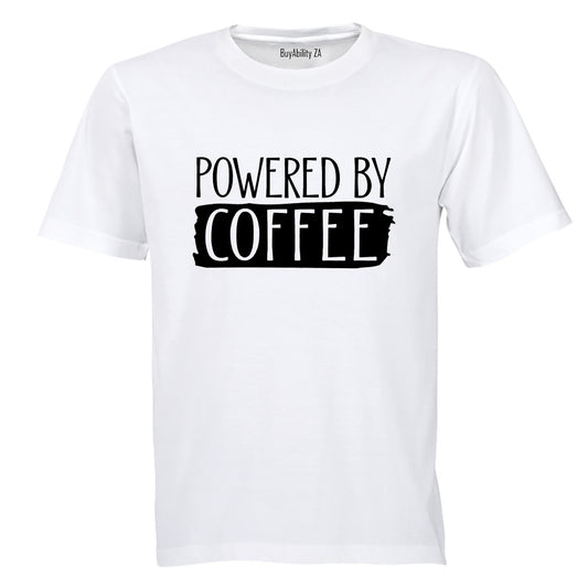Powered By COFFEE - Adults - T-Shirt