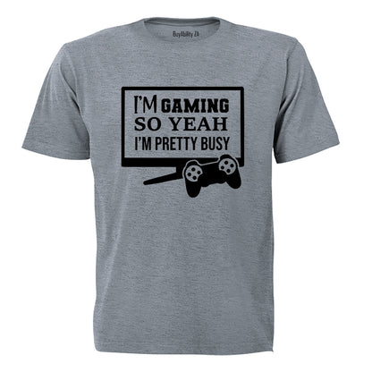 Pretty Busy Gaming - Adults - T-Shirt - BuyAbility South Africa