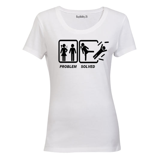 Problem Solved - Ladies! - Ladies - T-Shirt - BuyAbility