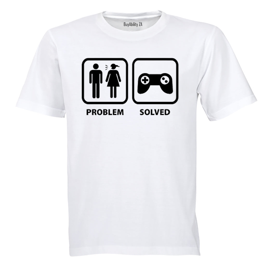 Problem Solved - Gamers! - Adults - T-Shirt