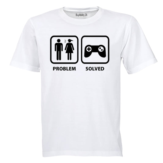 Problem Solved - Gamers! - Adults - T-Shirt
