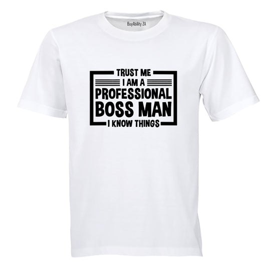 Professional BOSS MAN - Adults - T-Shirt
