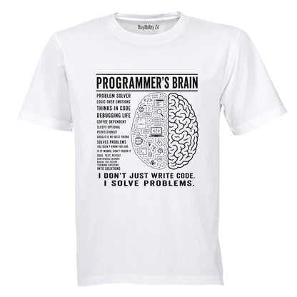 Programmer's Brain - Adults - T-Shirt - BuyAbility South Africa