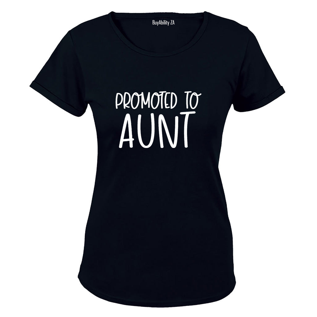 Promoted to AUNT - Ladies - T-Shirt