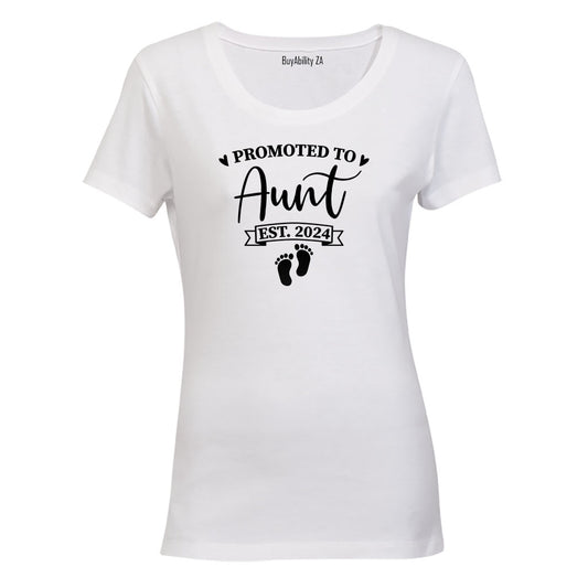 Promoted to Aunt 2024 - Ladies - T-Shirt
