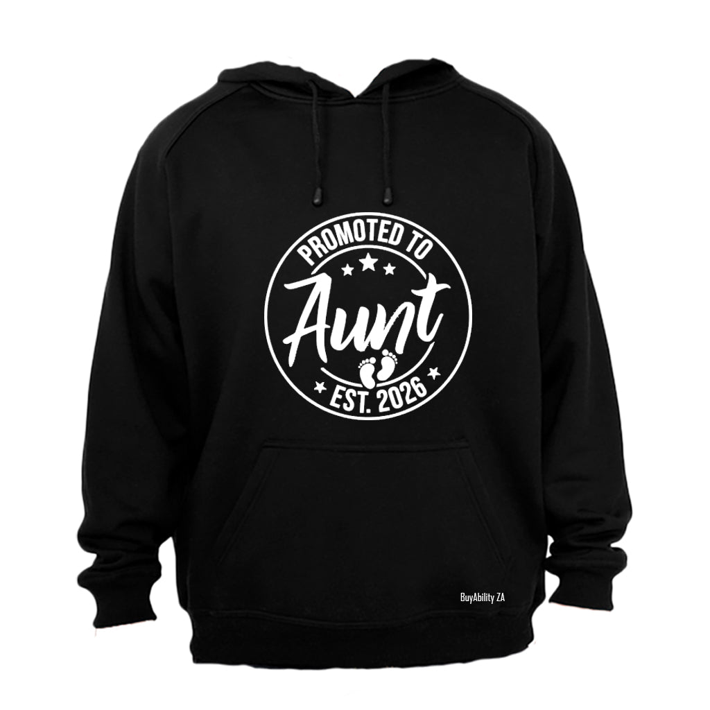 Promoted to Aunt 2026 - Hoodie - BuyAbility South Africa