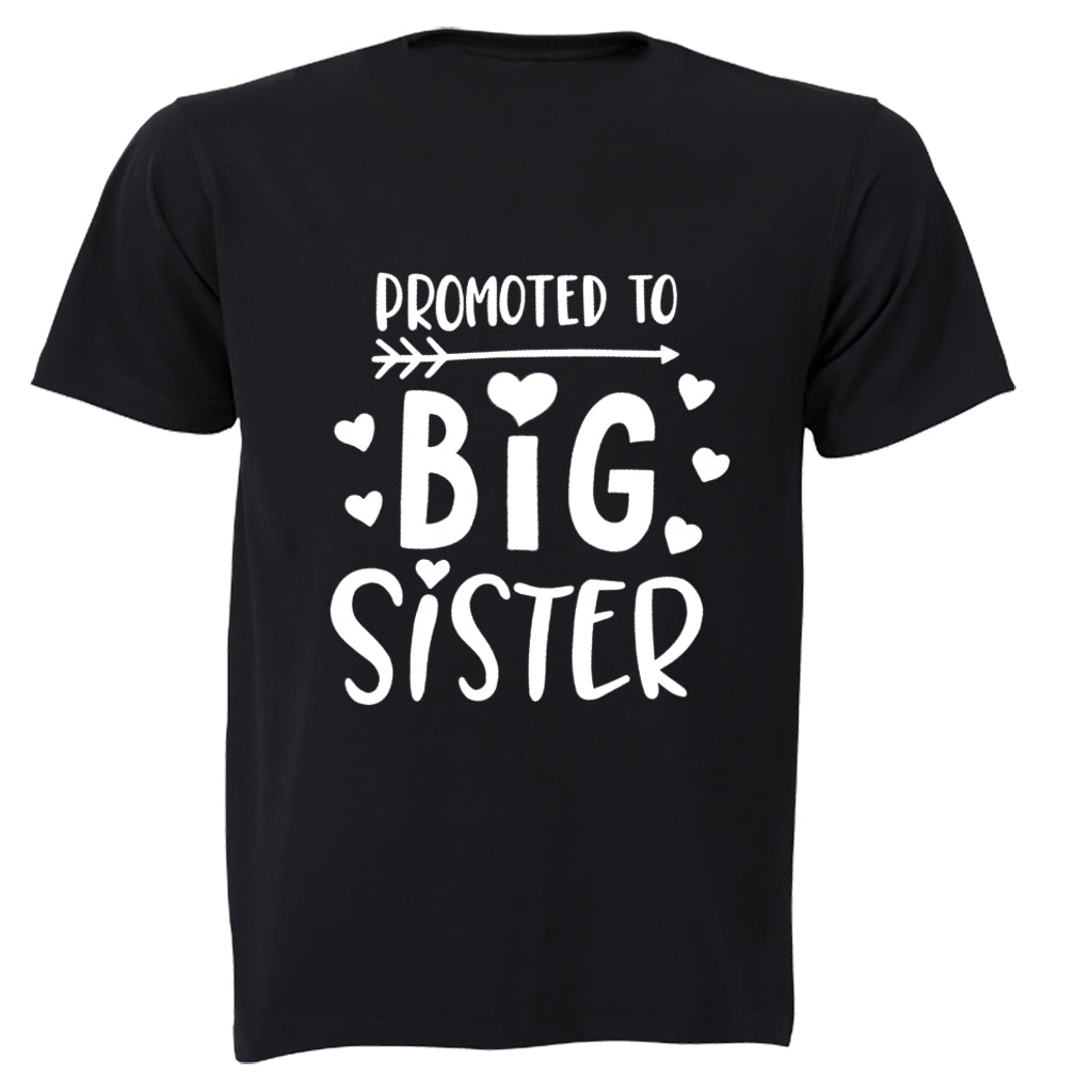 Promoted to Big Sister - Hearts - Kids T-Shirt - BuyAbility South Africa