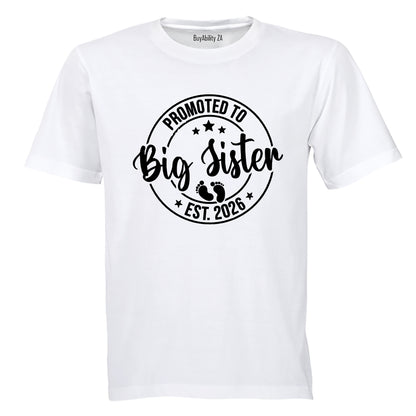 Promoted to Big Sister 2026 - Kids T-Shirt - BuyAbility South Africa