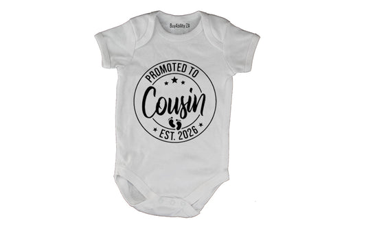 Promoted to Cousin 2026  - Baby Grow - BuyAbility South Africa