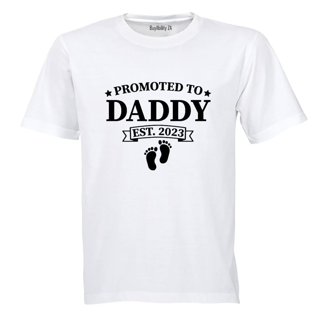 Promoted to Daddy - EST 2023 - Adults - T-Shirt