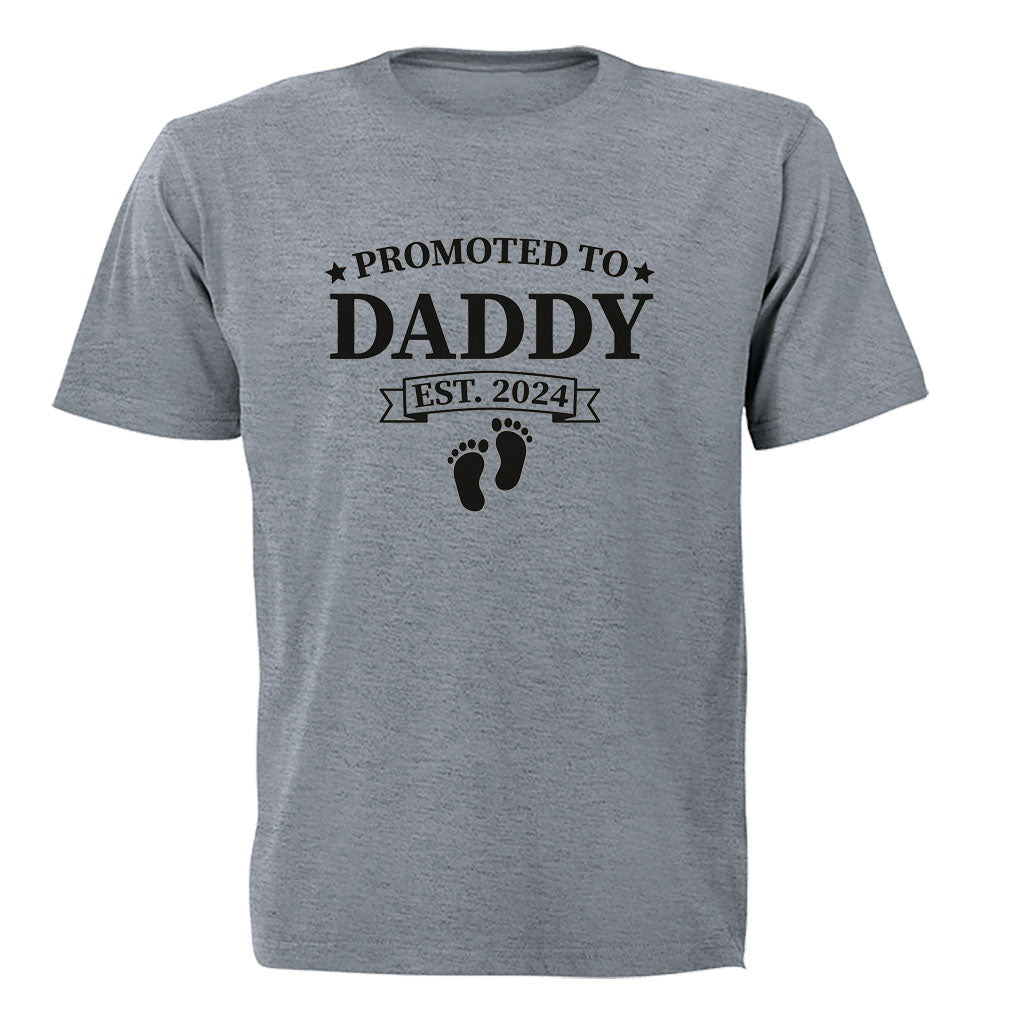 Promoted to Daddy 2024 - Adults - T-Shirt - BuyAbility South Africa