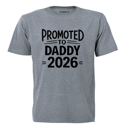 Promoted to Daddy 2026 Bold - Adults - T-Shirt - BuyAbility South Africa