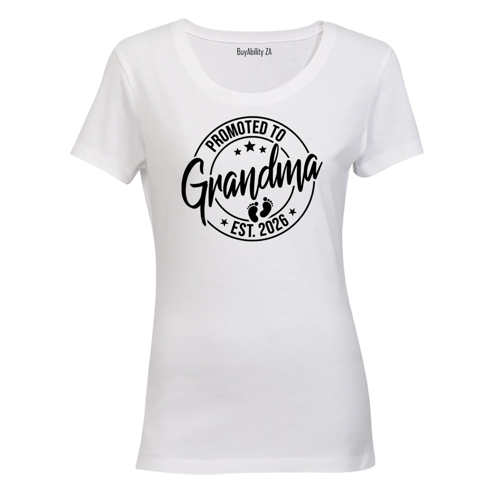 Promoted to Grandma 2026 - Ladies - T-Shirt - BuyAbility South Africa