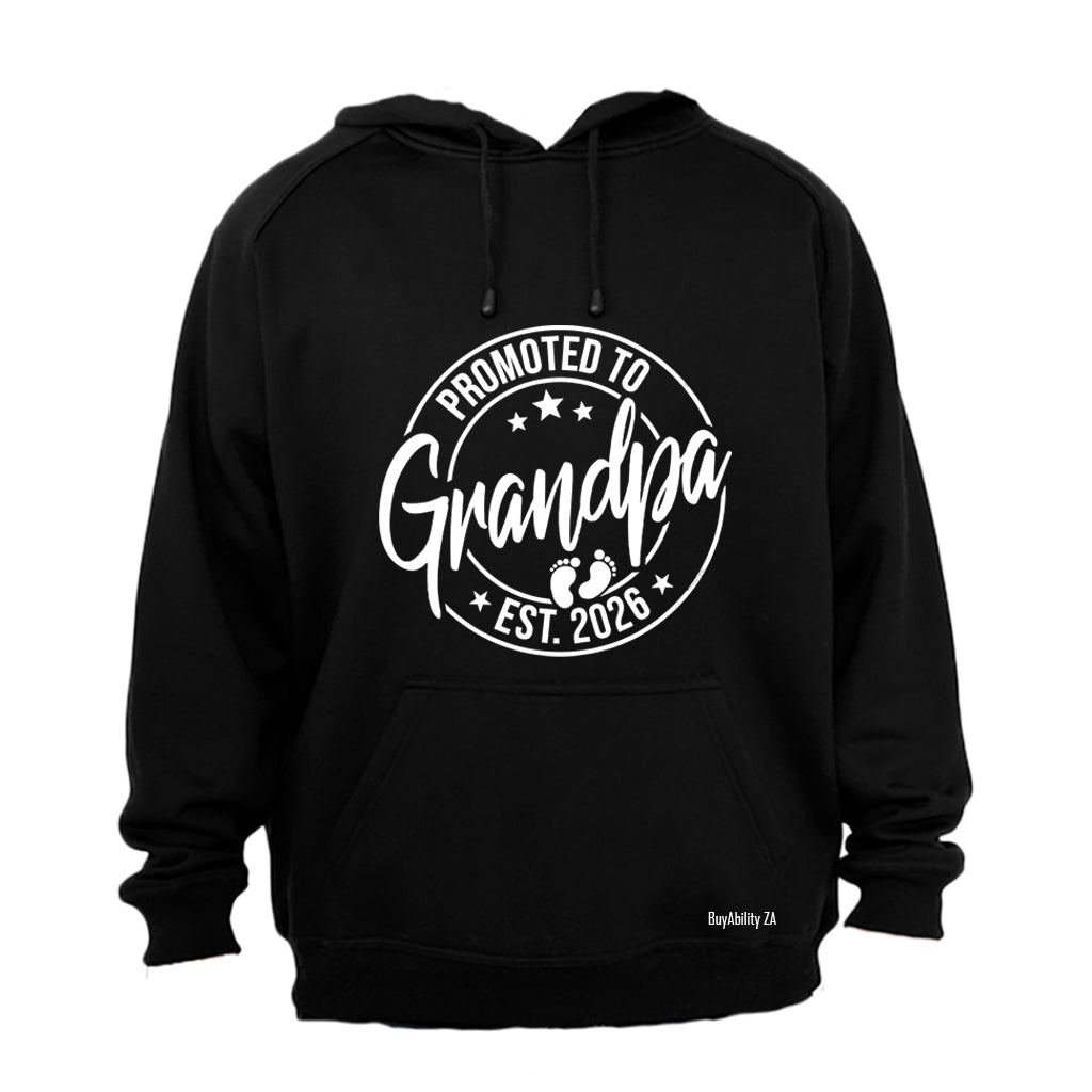 Promoted to Grandpa 2026 - Hoodie - BuyAbility South Africa