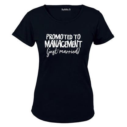 Promoted to Management - Just Married - Ladies - T-Shirt