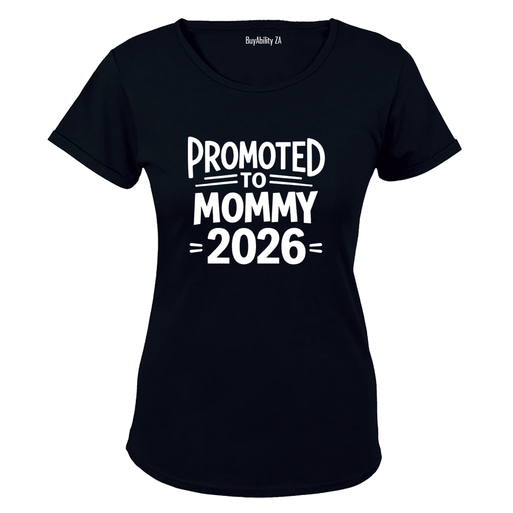 Promoted to Mommy 2026 Bold - Ladies - T-Shirt - BuyAbility South Africa