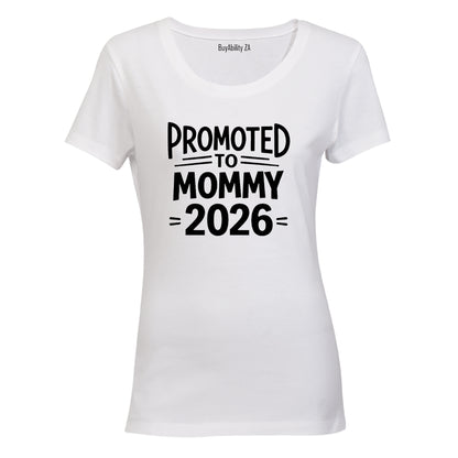 Promoted to Mommy 2026 Bold - Ladies - T-Shirt - BuyAbility South Africa