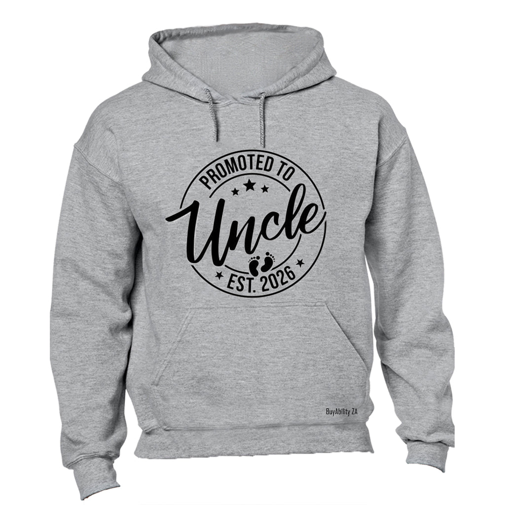 Promoted to Uncle 2026 - Hoodie - BuyAbility South Africa