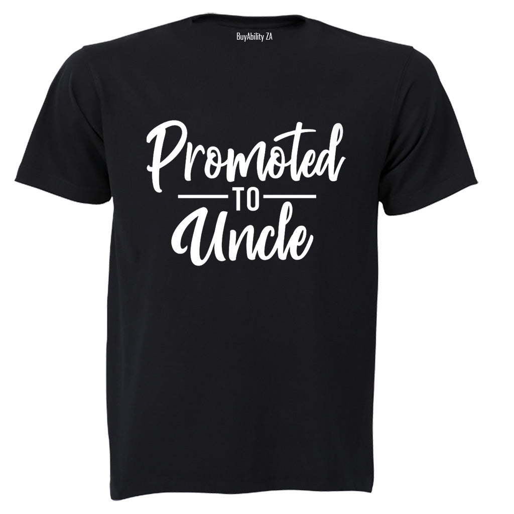 Promoted to Uncle - Adults - T-Shirt - BuyAbility