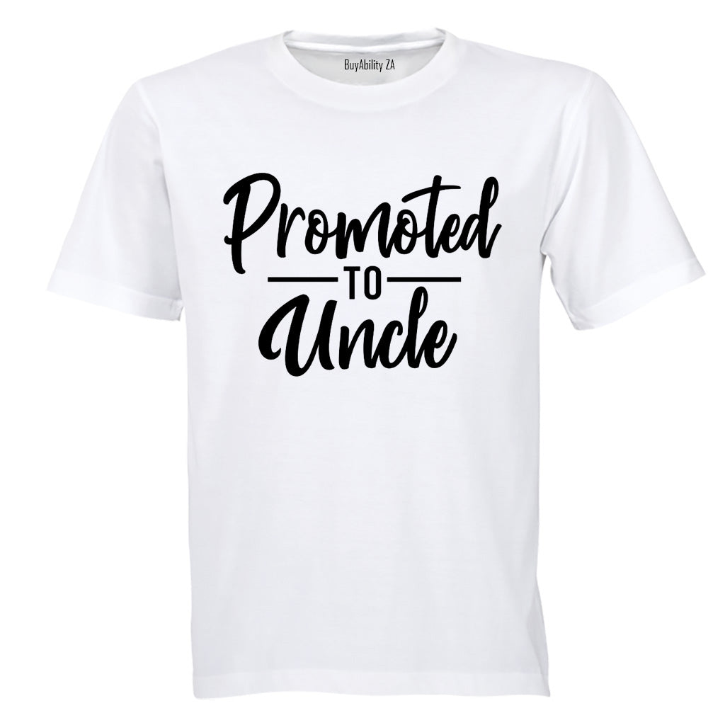 Promoted to Uncle - Adults - T-Shirt - BuyAbility