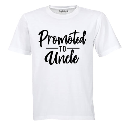 Promoted to Uncle - Adults - T-Shirt - BuyAbility