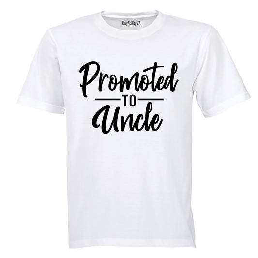 Promoted to Uncle - Adults - T-Shirt - BuyAbility