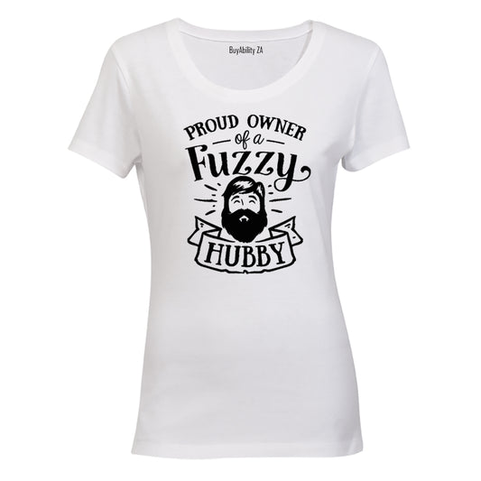 Proud Owner of a Fuzzy Husband! - Ladies - T-Shirt - BuyAbility
