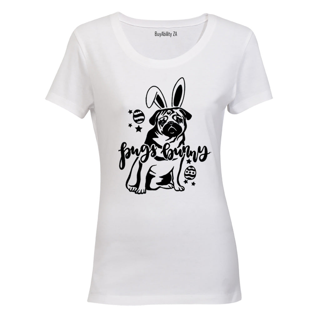 Pugs Bunny - Easter - Ladies - T-Shirt - BuyAbility