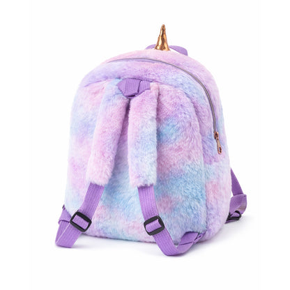 Magical Unicorn Plush Backpack - Purple