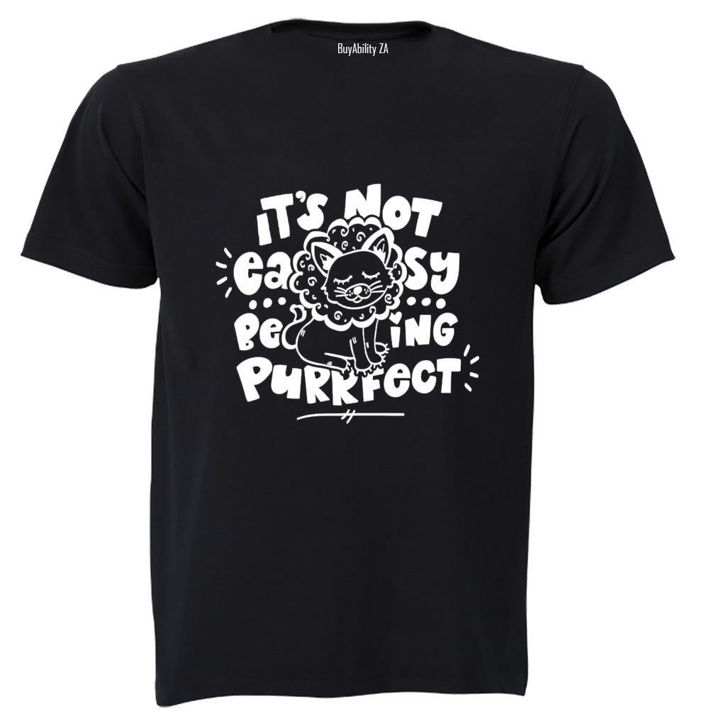 Not Easy Being Perfect - Lion - Kids T-Shirt