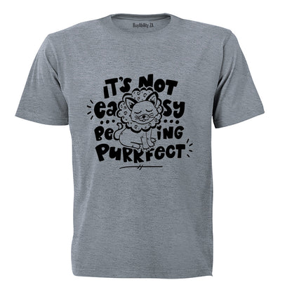 Not Easy Being Perfect - Lion - Kids T-Shirt