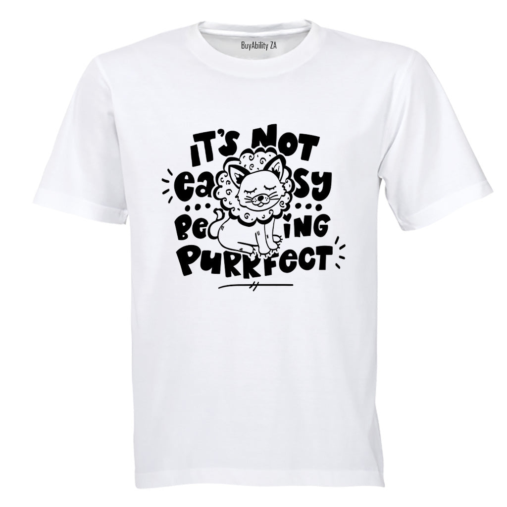 Not Easy Being Perfect - Lion - Kids T-Shirt