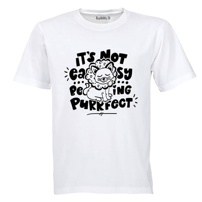 Not Easy Being Perfect - Lion - Kids T-Shirt